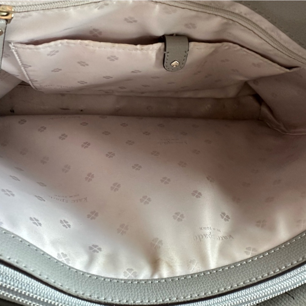 Kate Spade Gray Molly Large Work Leather Tote - Picture 6 of 15